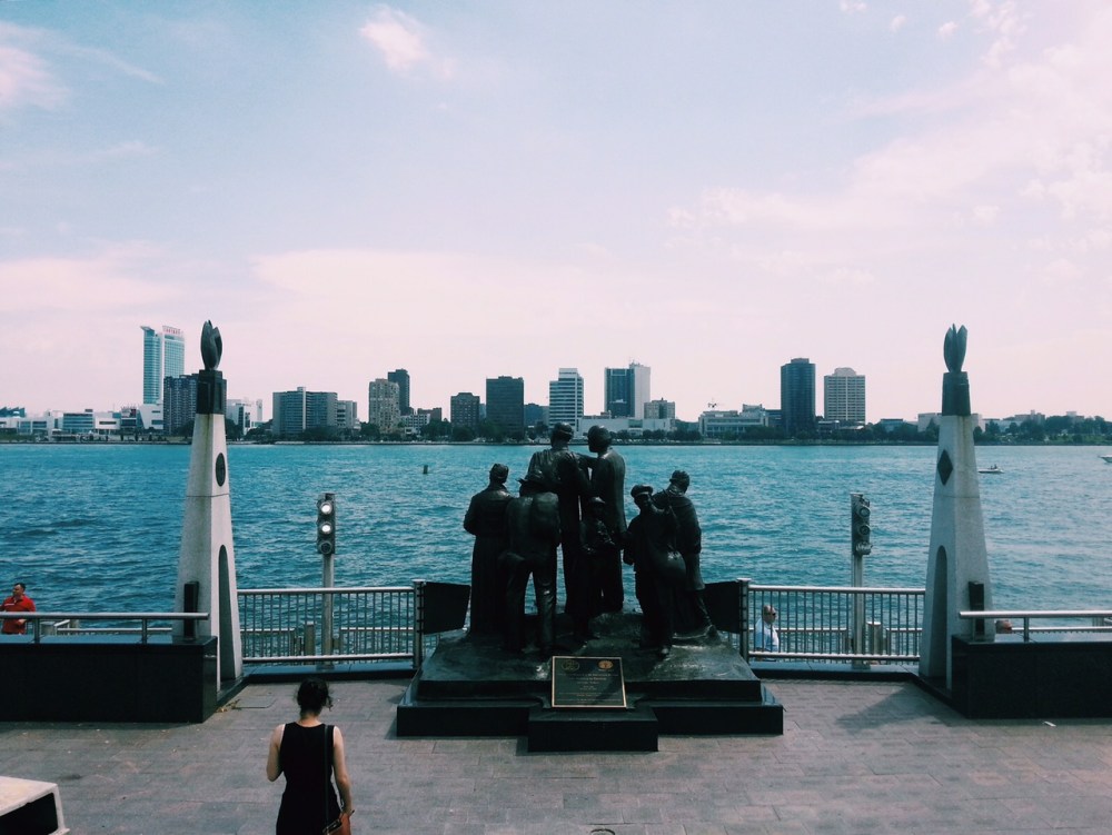 A view of Windsor, Canada from the Financial District